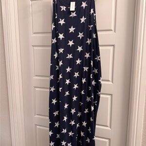 Lane Bryant Blue Dress with White Stars